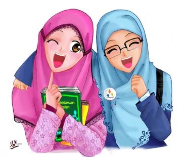 Detail Gambar Kartun Muslimah Cantik Berhijab Animasi Bergerak Nomer 28