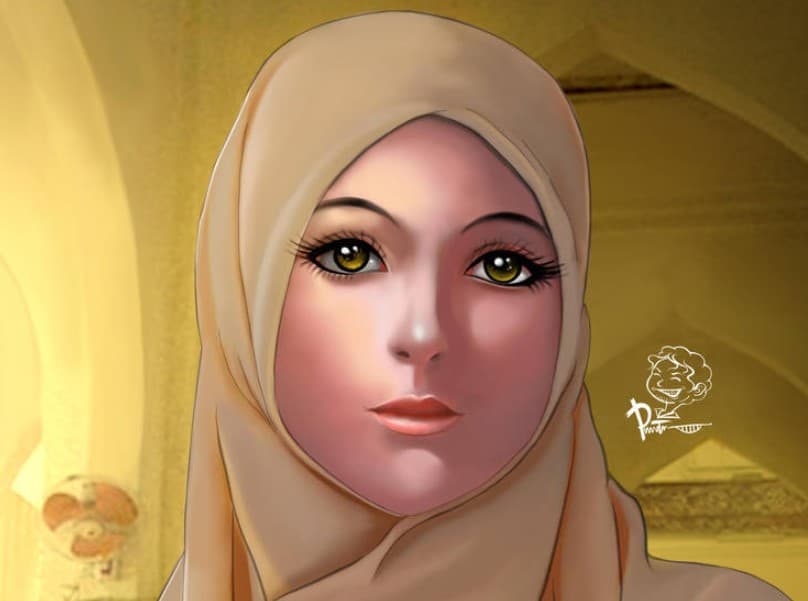 Detail Gambar Kartun Muslimah Ceria Nomer 41
