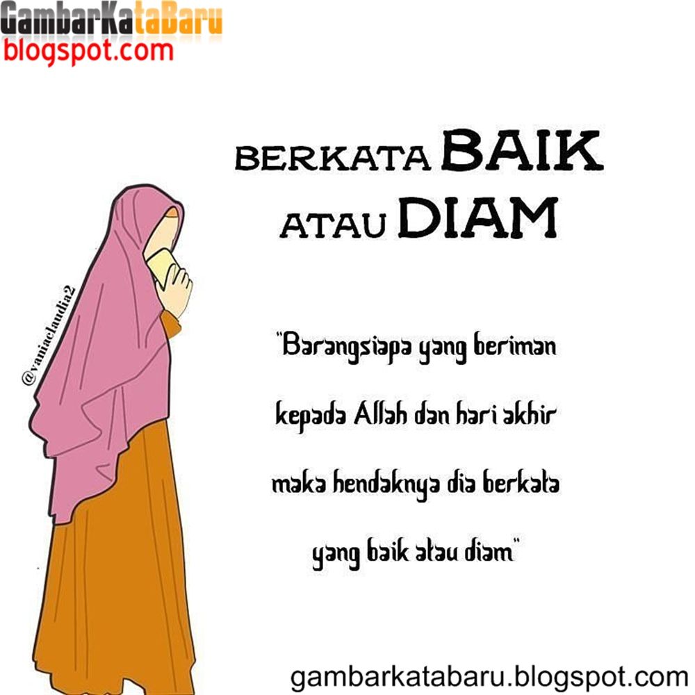 Detail Gambar Kartun Muslimah Dan Kata Bijak Nomer 8