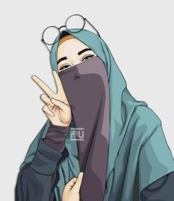 Detail Gambar Kartun Muslimah Dewasa Bercadar Nomer 18