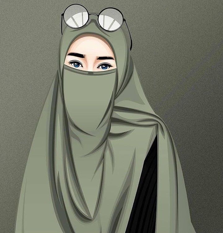 Detail Gambar Kartun Muslimah Dewasa Bercadar Nomer 21