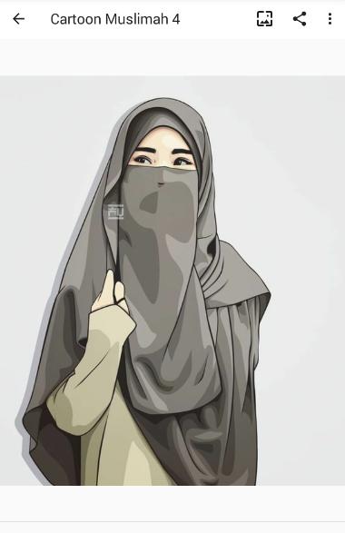 Detail Gambar Kartun Muslimah Dewasa Bercadar Nomer 48