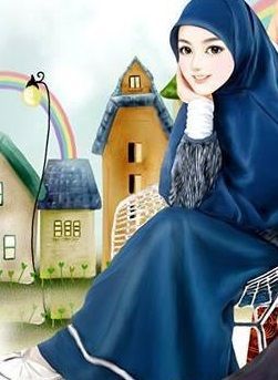 Detail Gambar Kartun Muslimah Dres Tanpa Kerudung Nomer 28