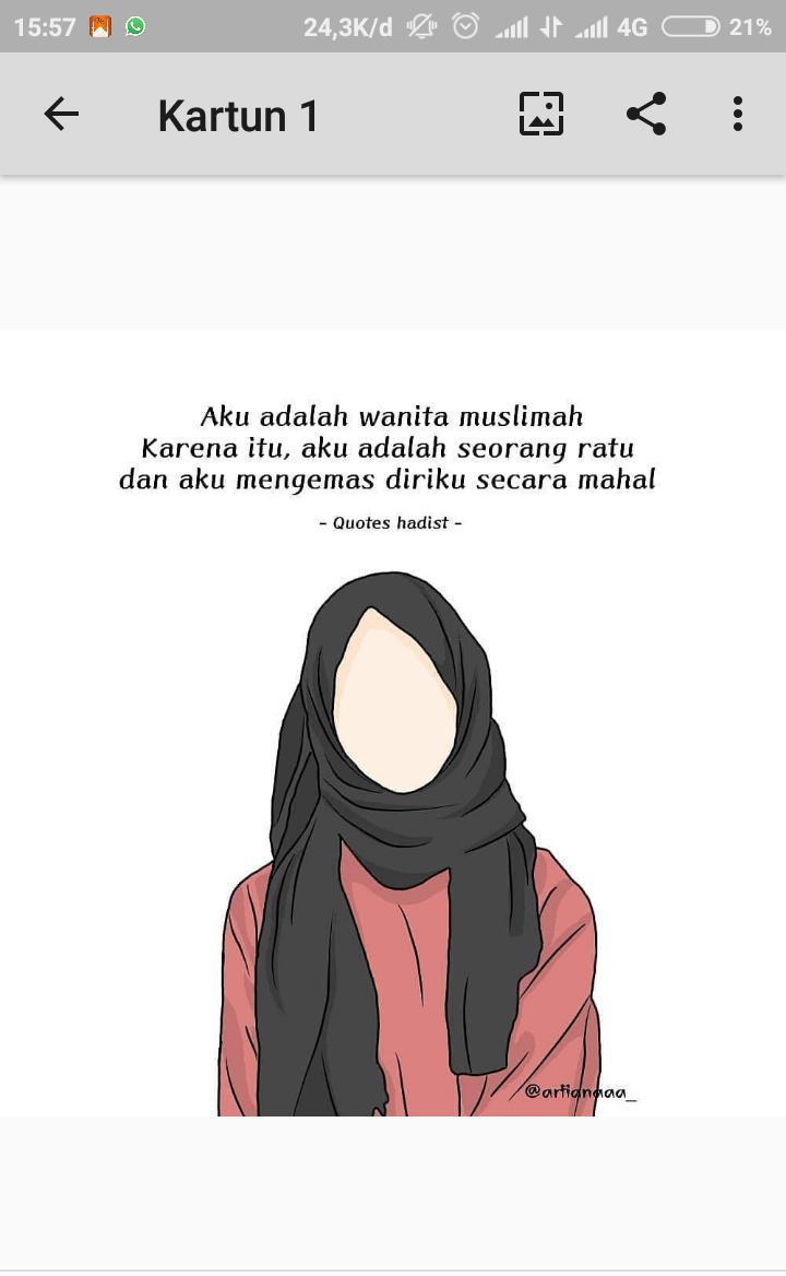 Detail Gambar Kartun Muslimah Hijrah Nomer 9