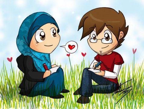 Detail Gambar Kartun Muslimah Jatuh Cinta Nomer 53