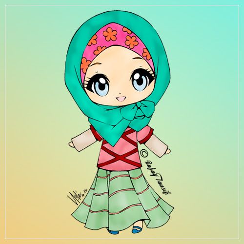 Detail Gambar Kartun Muslimah Lucu Cantik Dan Imut Nomer 20