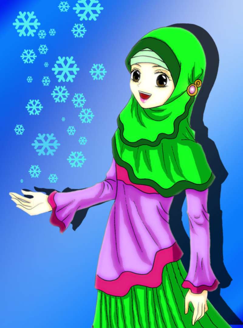 Detail Gambar Kartun Muslimah Lucu Dan Imut Nomer 45