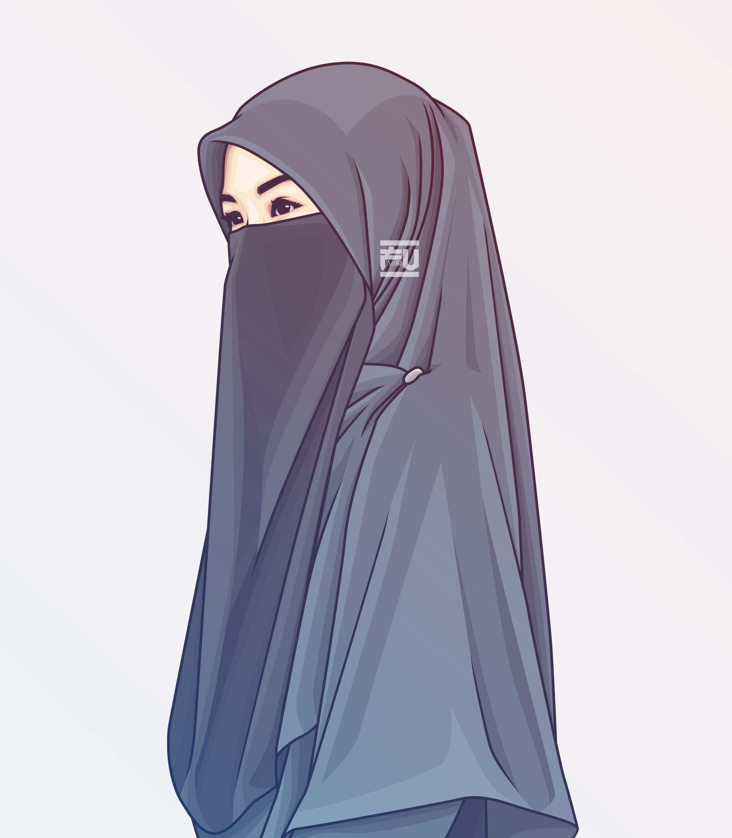 Gambar Kartun Muslimah Pakai Niqab - KibrisPDR