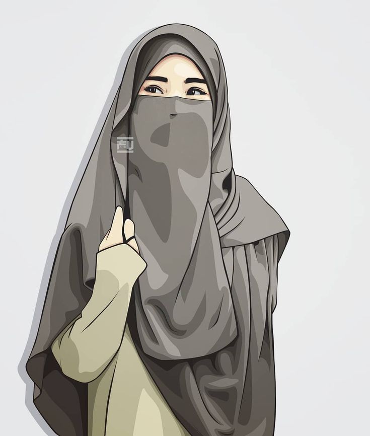 Detail Gambar Kartun Muslimah Pakai Niqab Nomer 30