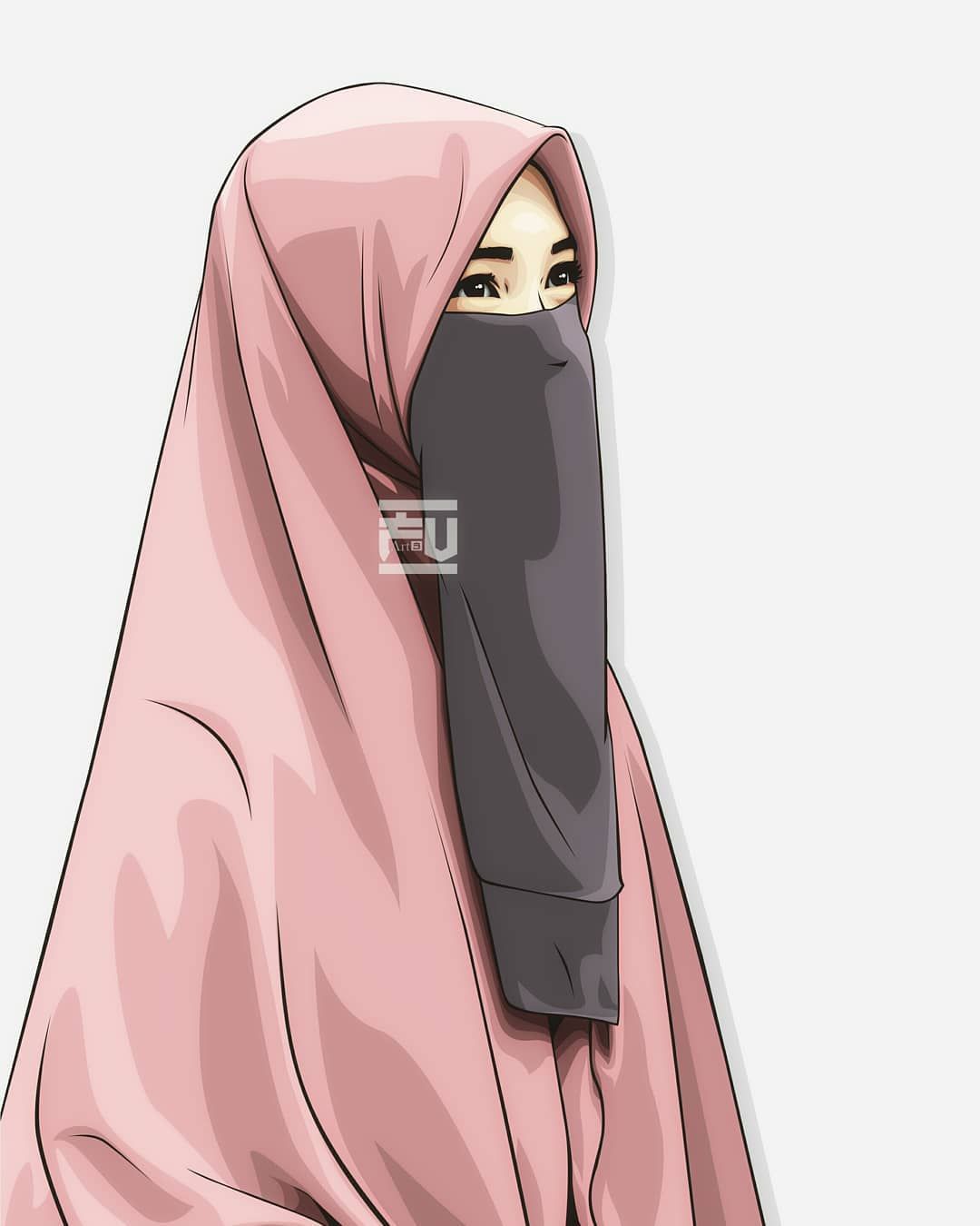 Detail Gambar Kartun Muslimah Pakai Niqab Nomer 6