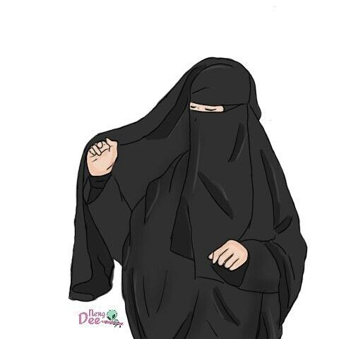 Detail Gambar Kartun Muslimah Pakai Niqab Nomer 10