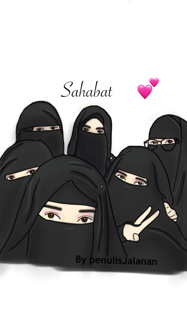 Detail Gambar Kartun Muslimah Persahabatan Nomer 14