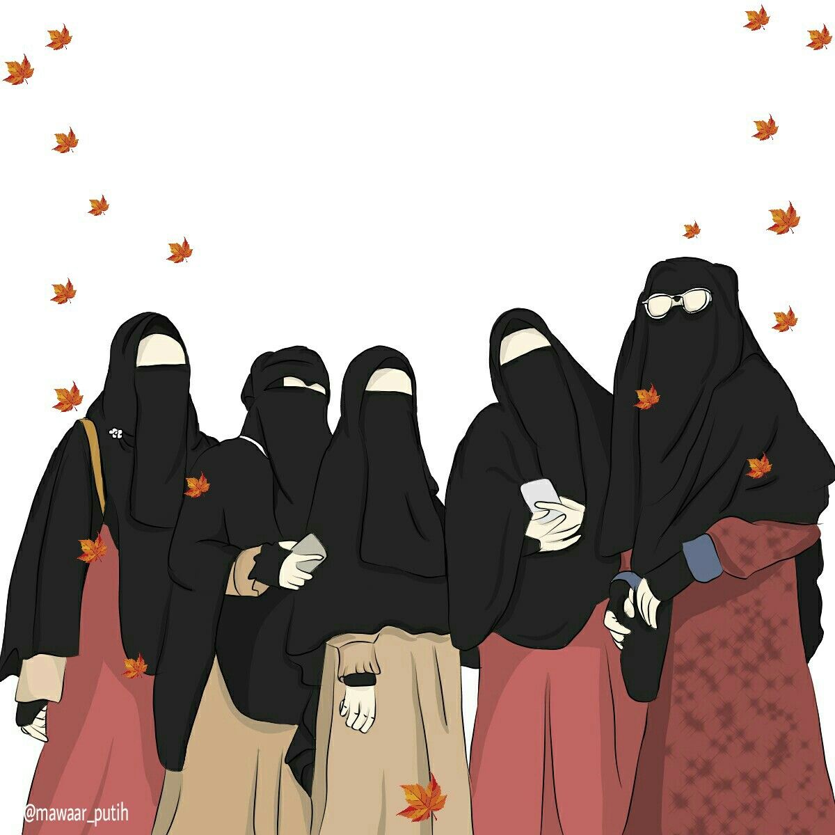 Detail Gambar Kartun Muslimah Persahabatan Nomer 15