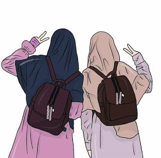 Detail Gambar Kartun Muslimah Persahabatan Nomer 23