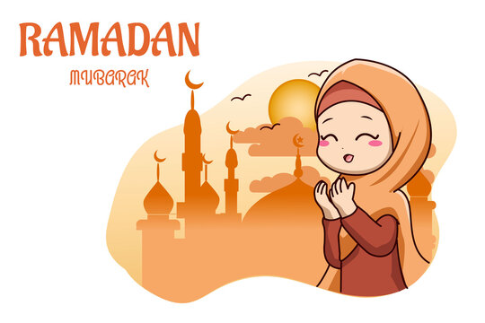 Detail Gambar Kartun Muslimah Ramadhan Nomer 47