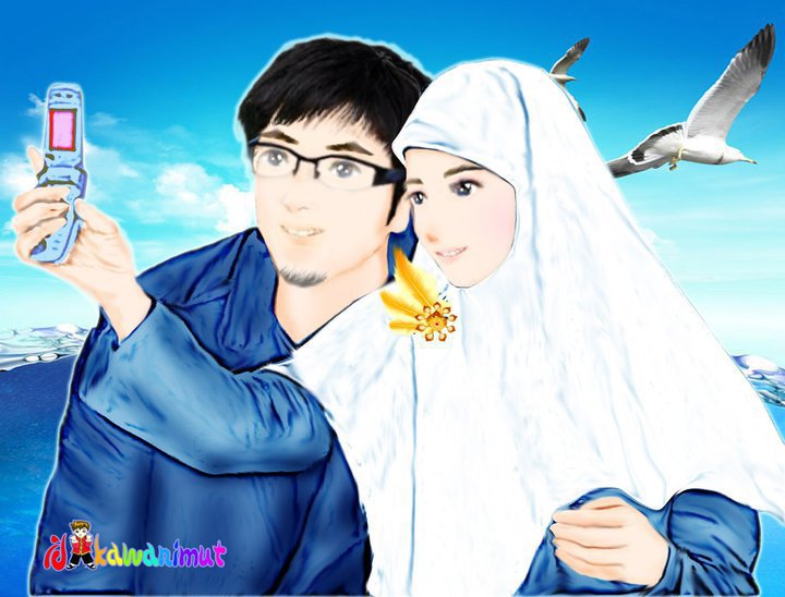 Detail Gambar Kartun Muslimah Romantis Nomer 50