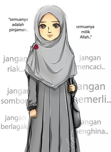 Detail Gambar Kartun Muslimah Solehah Nomer 4