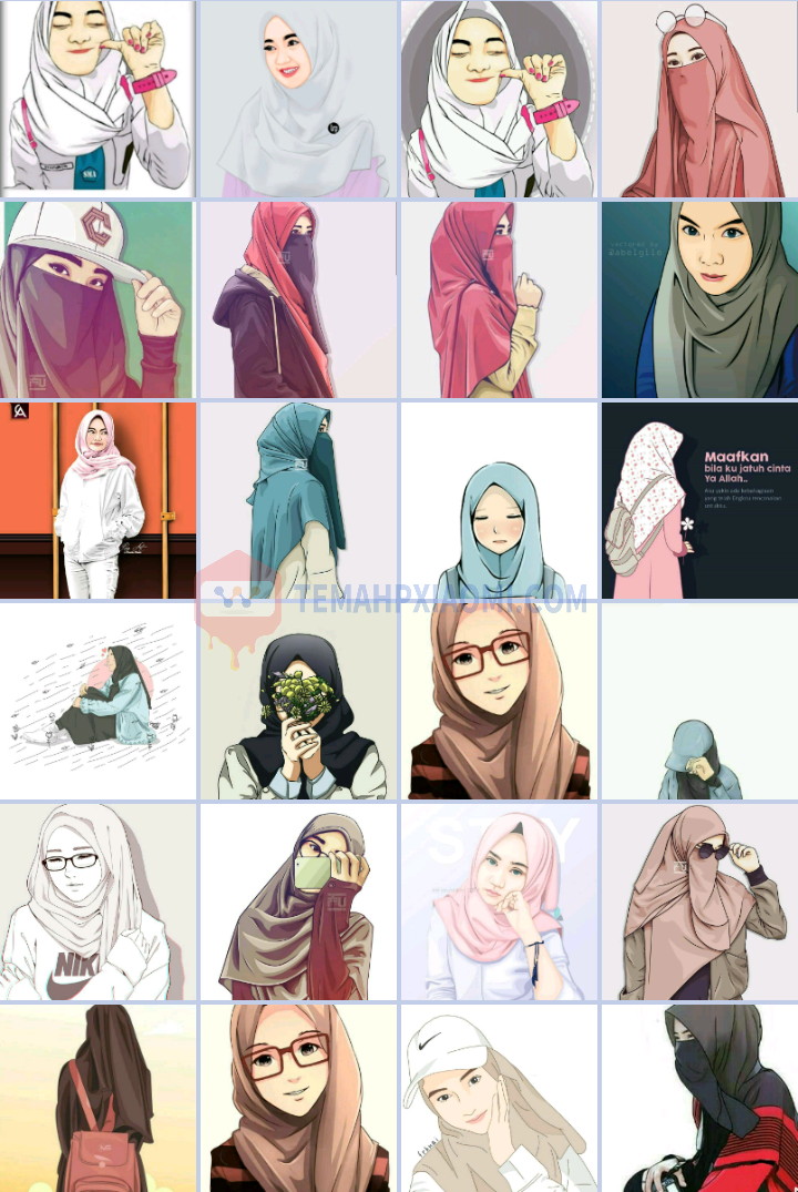 Detail Gambar Kartun Muslimah Terbaru 2018 Nomer 5