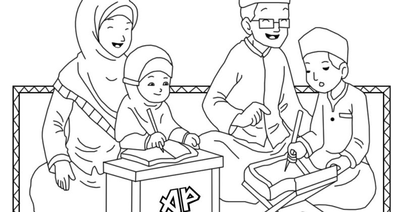 Detail Gambar Kartun Muslimah Untuk Diwarnai Nomer 47