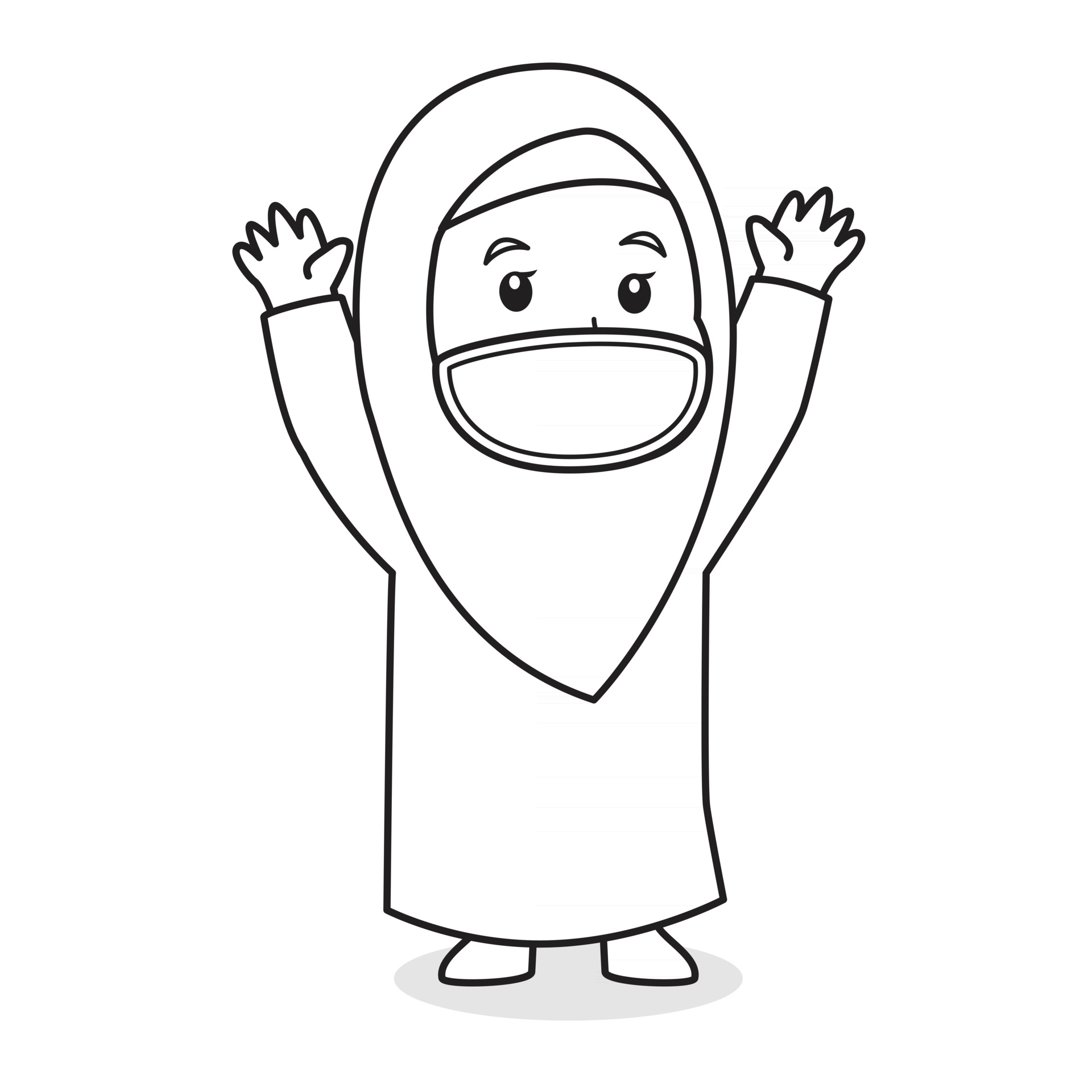 Detail Gambar Kartun Muslimah Untuk Diwarnai Nomer 56
