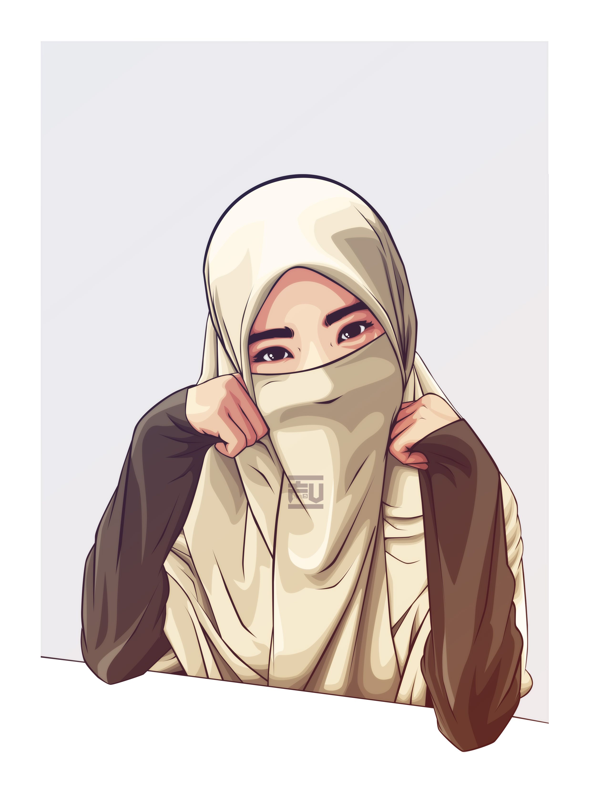 Gambar Kartun Muslimah Vector - KibrisPDR