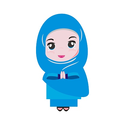 Detail Gambar Kartun Muslimah Vector Nomer 21