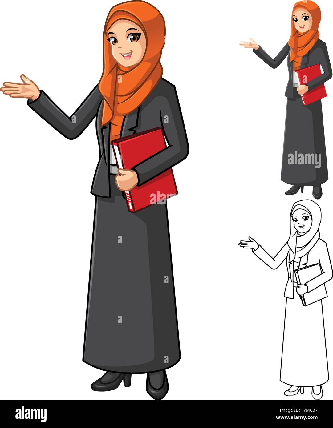 Detail Gambar Kartun Muslimah Vector Nomer 51