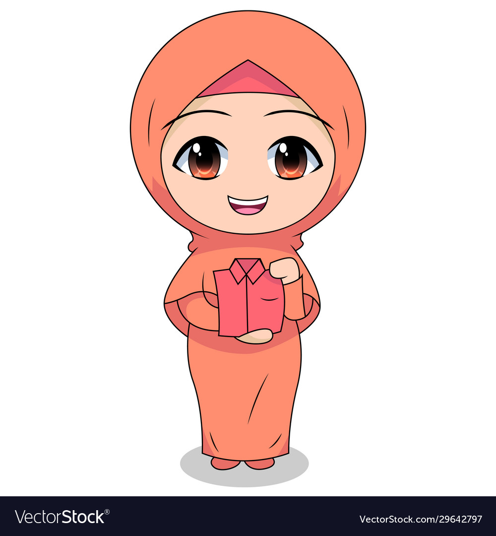 Detail Gambar Kartun Muslimah Vector Nomer 9