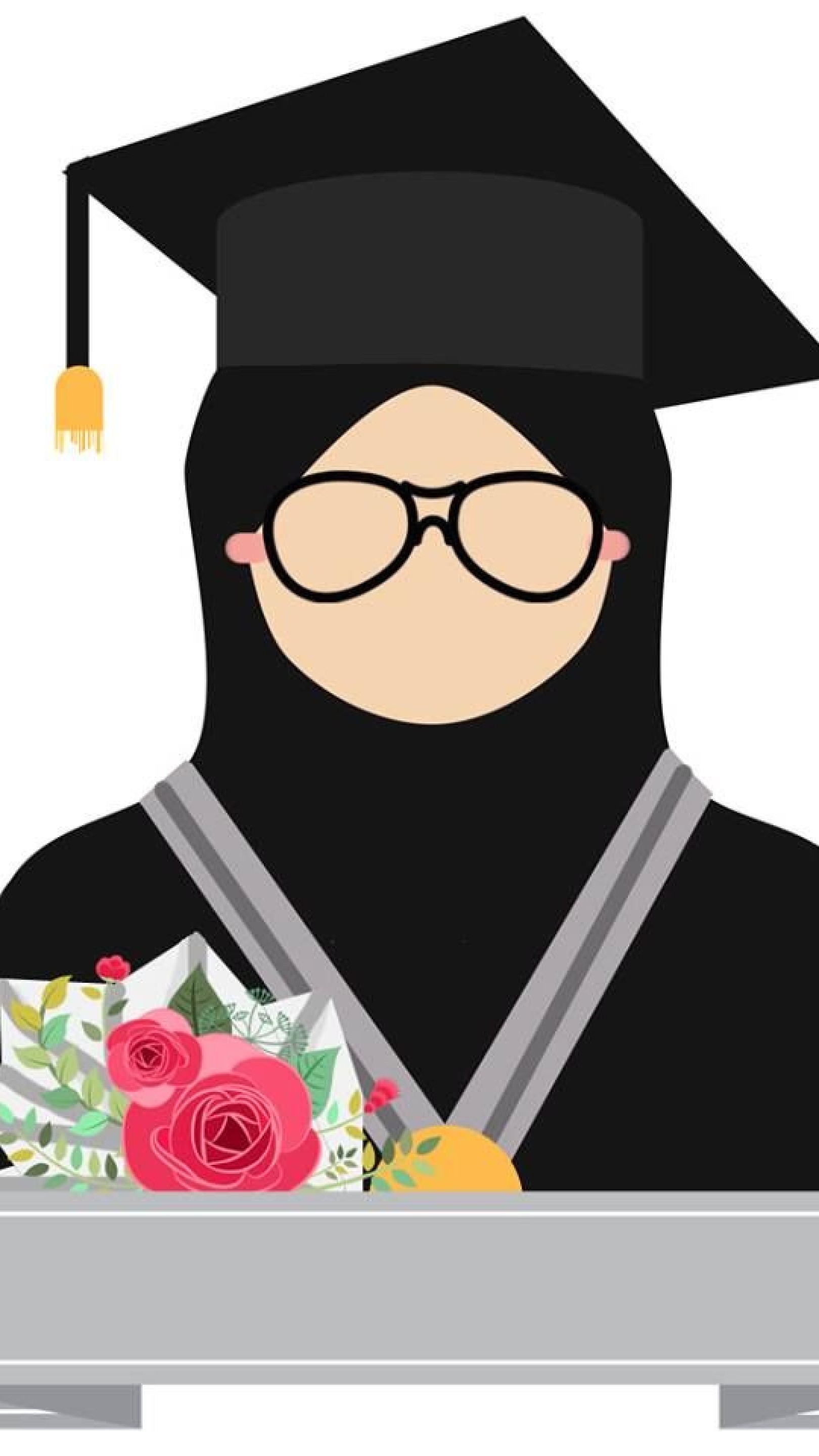 Detail Gambar Kartun Muslimah Wisuda Nomer 11