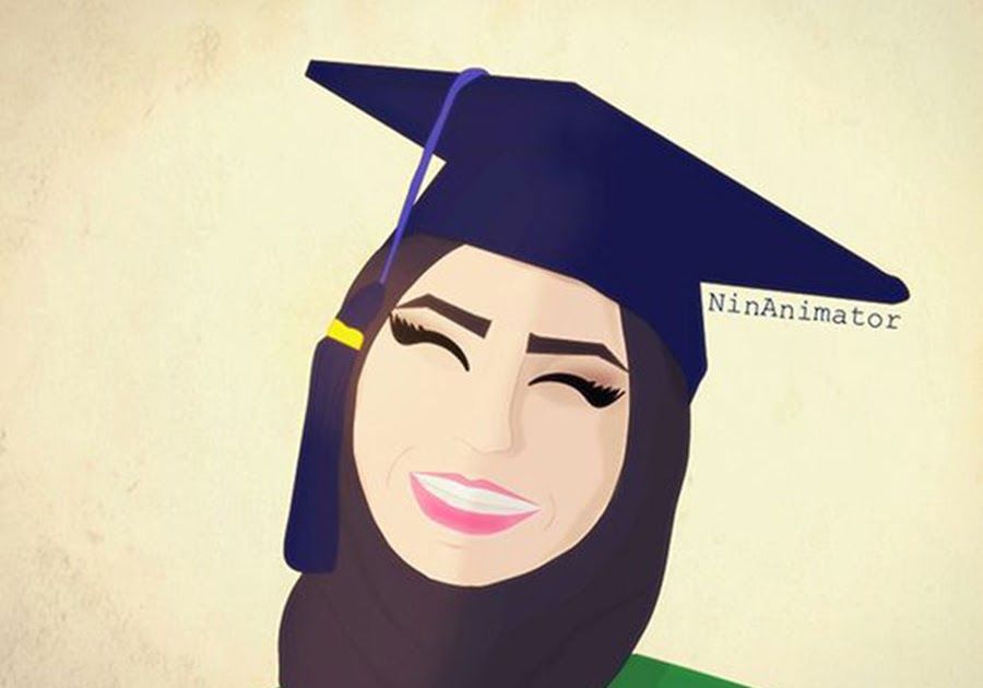 Detail Gambar Kartun Muslimah Wisuda Nomer 20