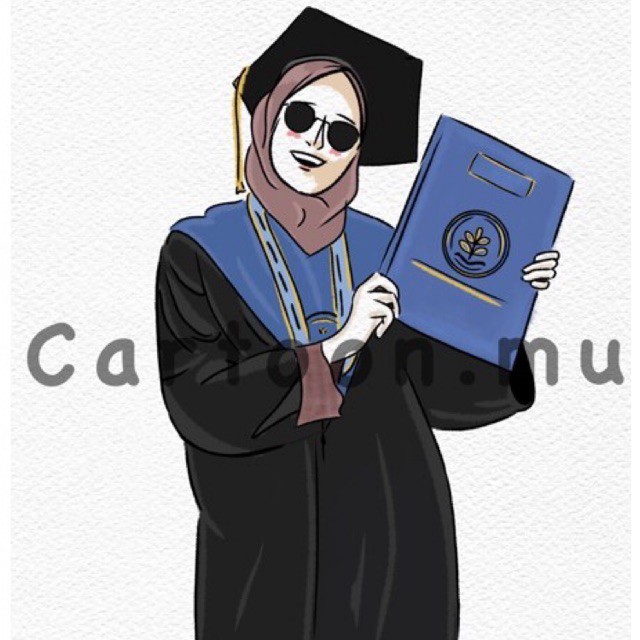 Detail Gambar Kartun Muslimah Wisuda Nomer 26