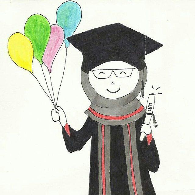 Detail Gambar Kartun Muslimah Wisuda Nomer 48