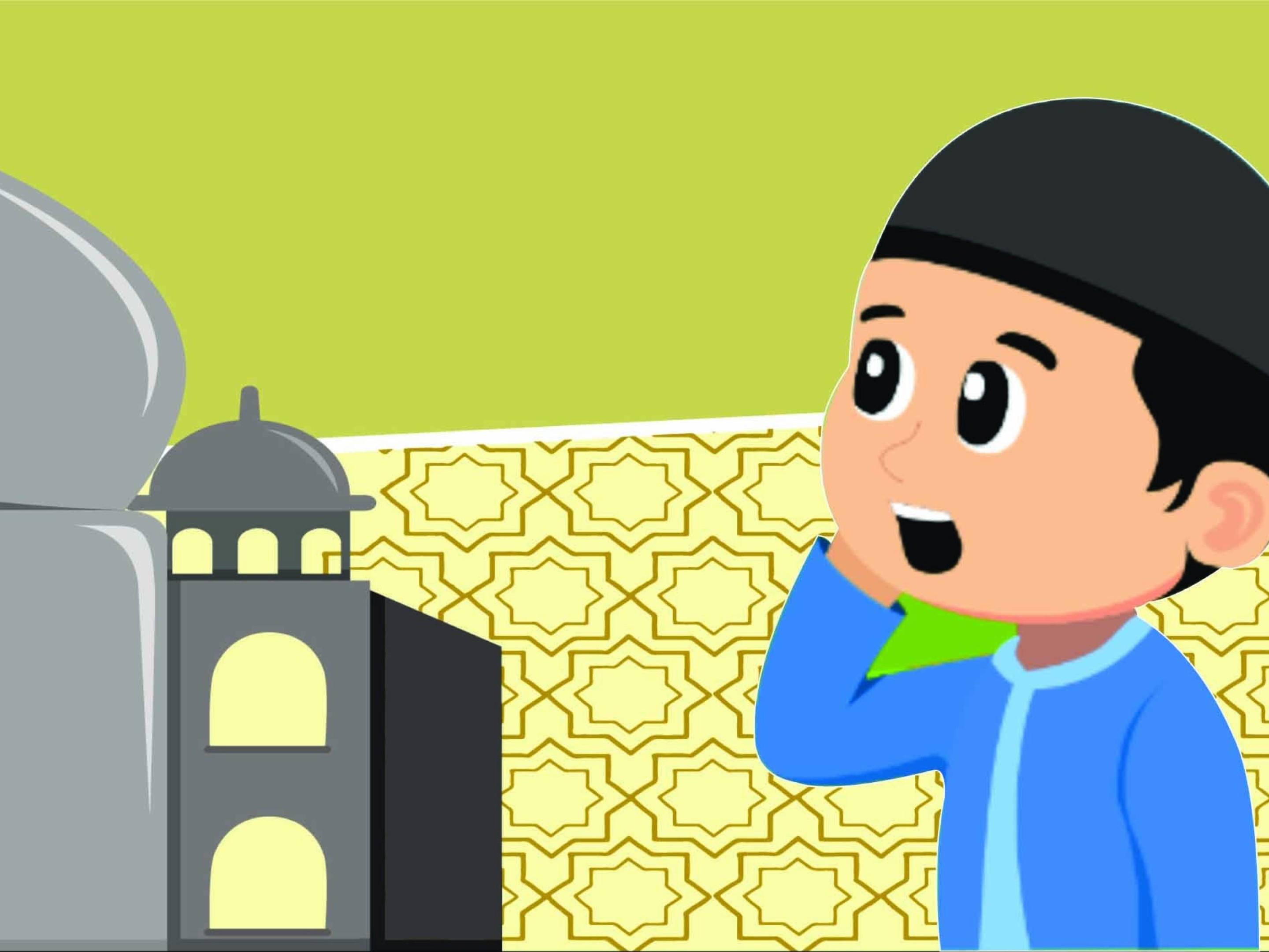 Detail Gambar Kartun Orang Adzan Nomer 17