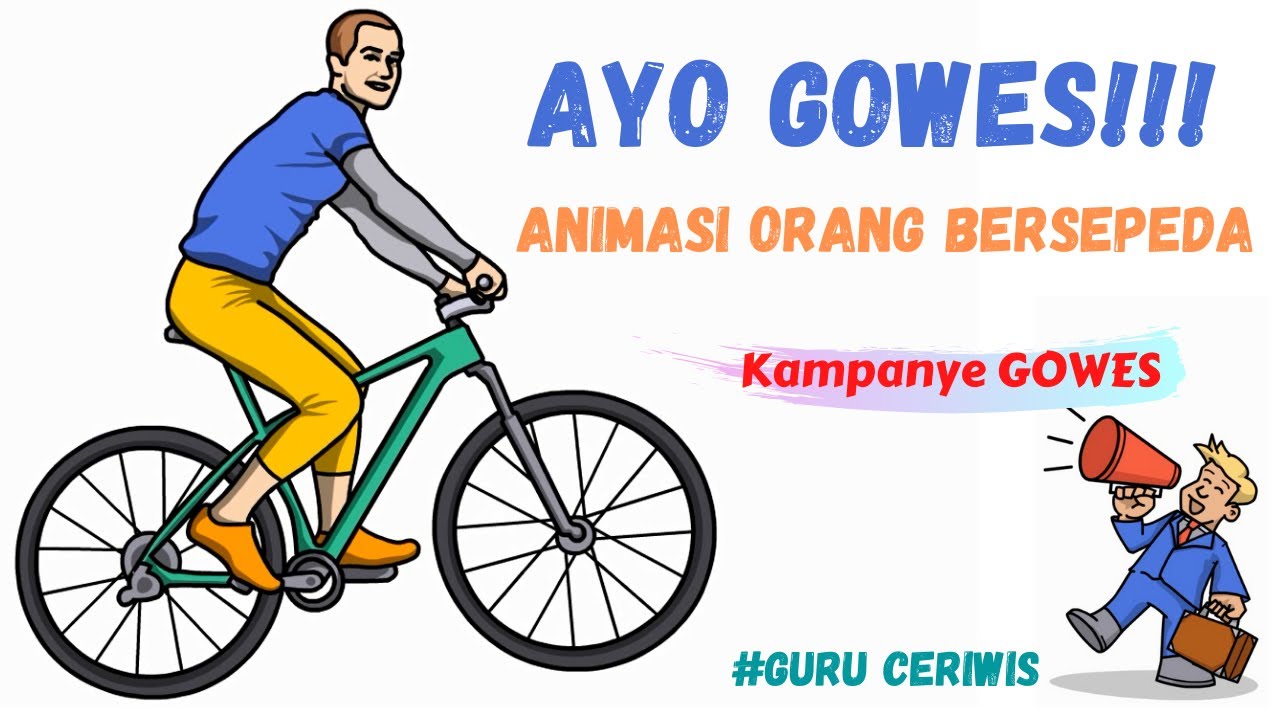 Detail Gambar Kartun Orang Bersepeda Nomer 45