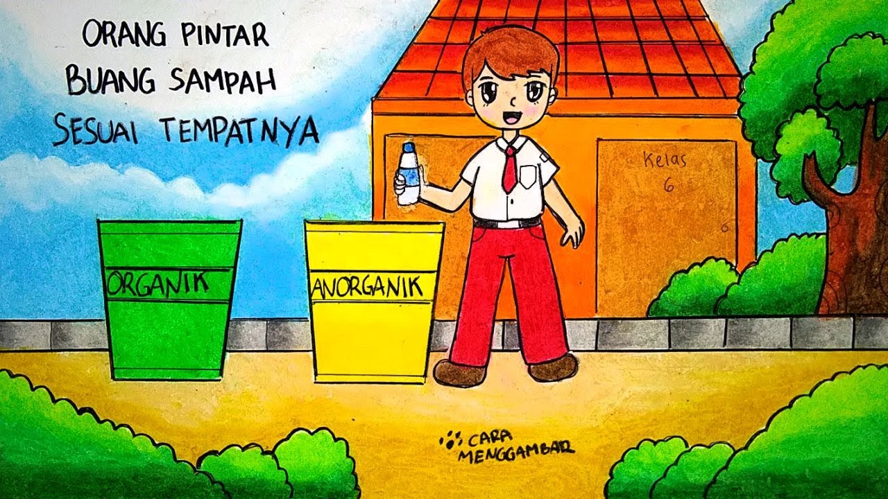 Detail Gambar Kartun Orang Buang Sampah Nomer 35