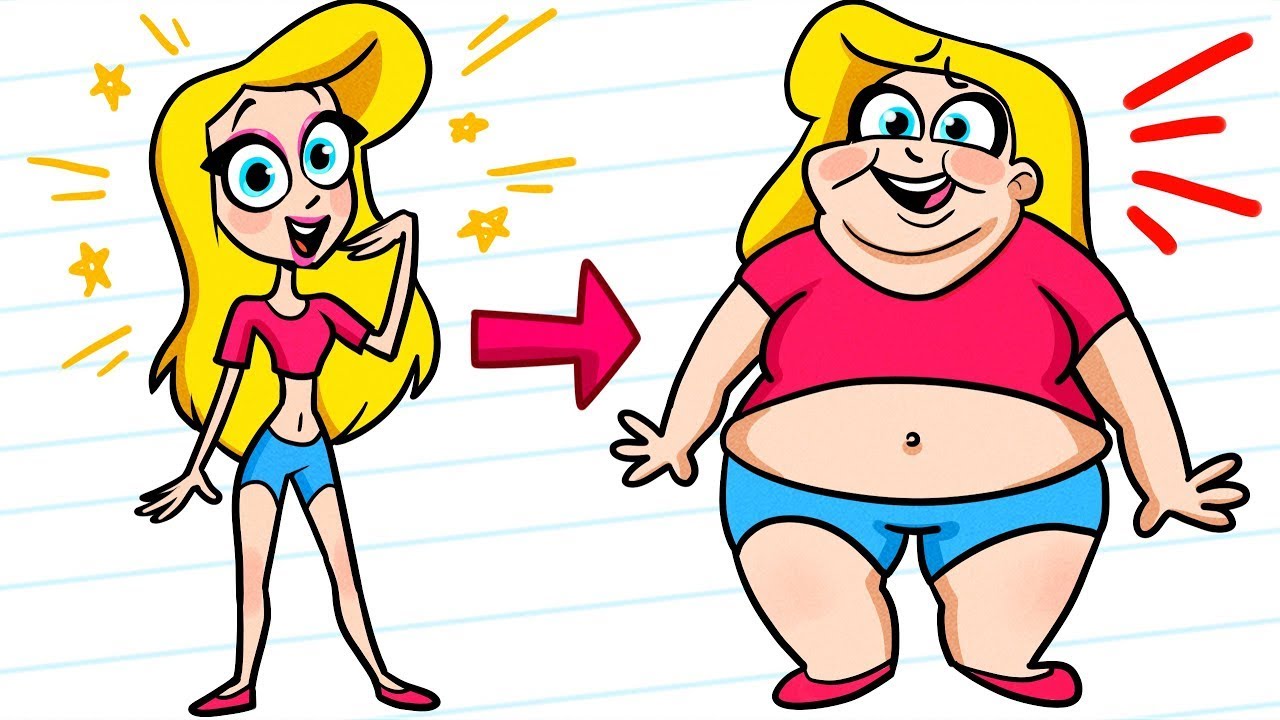 Detail Gambar Kartun Orang Kurus Dan Gemuk Nomer 27