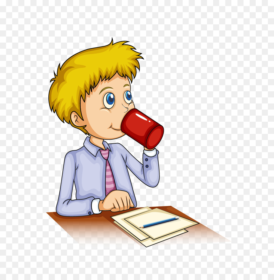 Detail Gambar Kartun Orang Minum Nomer 24