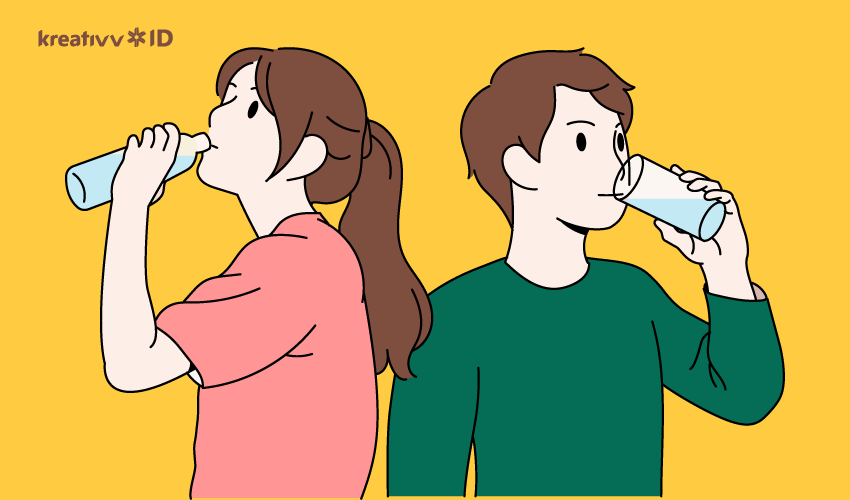 Detail Gambar Kartun Orang Minum Nomer 6
