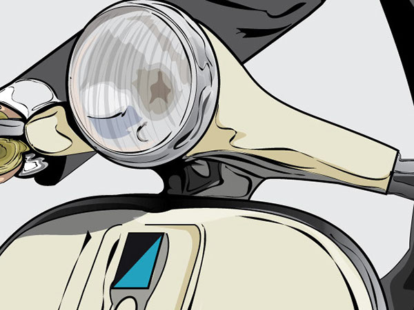 Detail Gambar Kartun Orang Naik Vespa Nomer 41