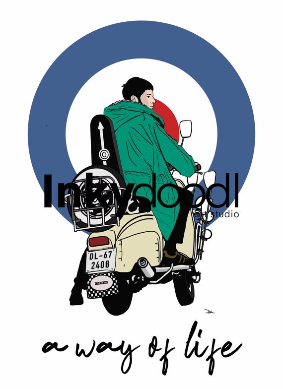 Detail Gambar Kartun Orang Naik Vespa Nomer 45