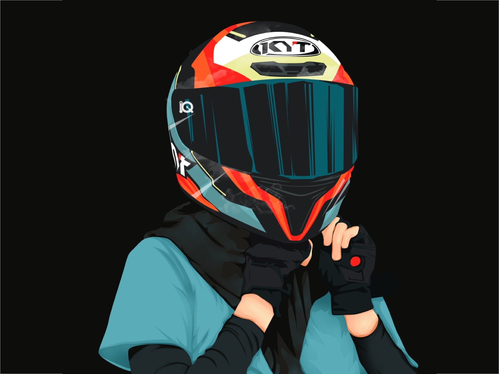 Gambar Kartun Orang Pake Helm Kyt - KibrisPDR