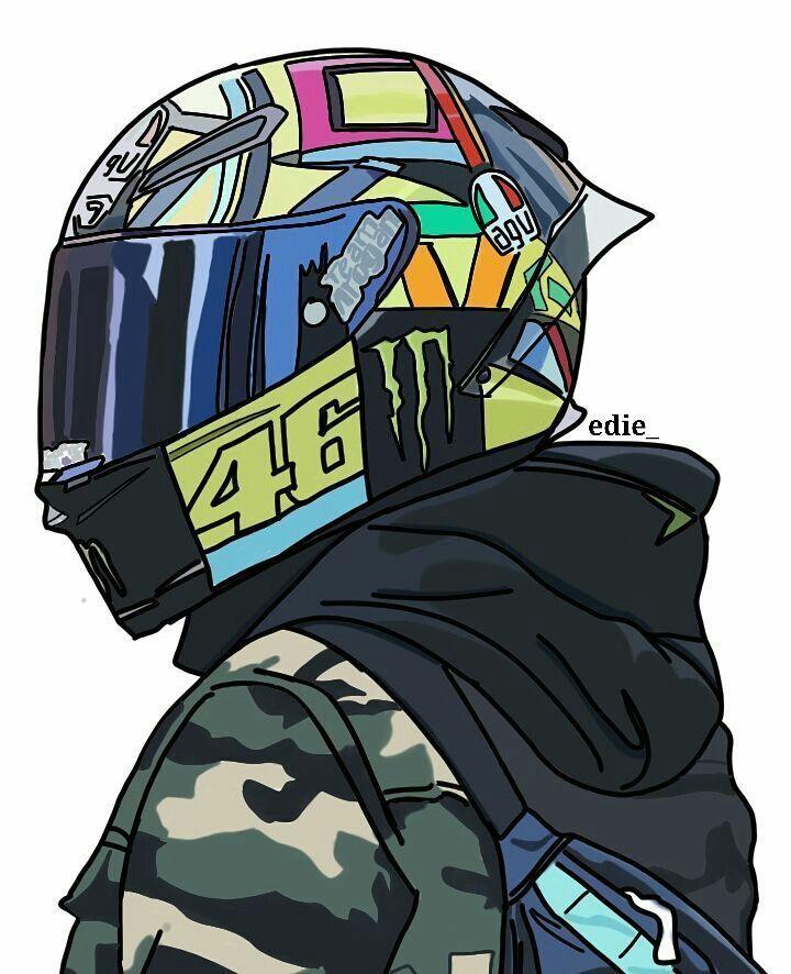 Detail Gambar Kartun Orang Pake Helm Kyt Nomer 11