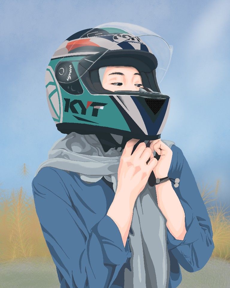Detail Gambar Kartun Orang Pake Helm Kyt Nomer 3