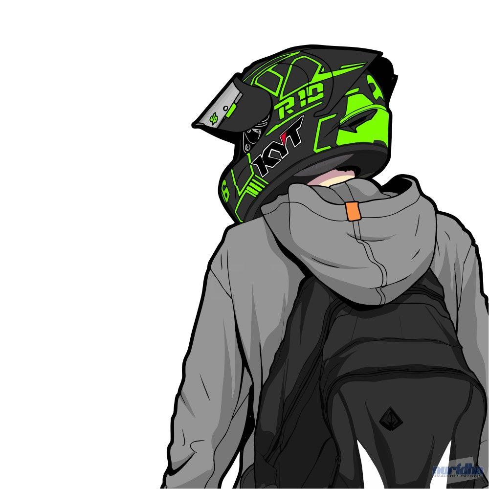 Detail Gambar Kartun Orang Pake Helm Kyt Nomer 10