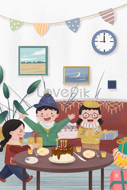 Detail Gambar Kartun Orang Ulang Tahun Nomer 44