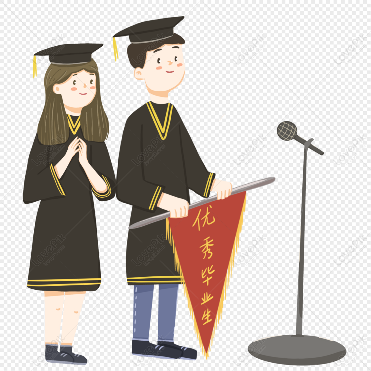 Detail Gambar Kartun Orang Wisuda Nomer 31