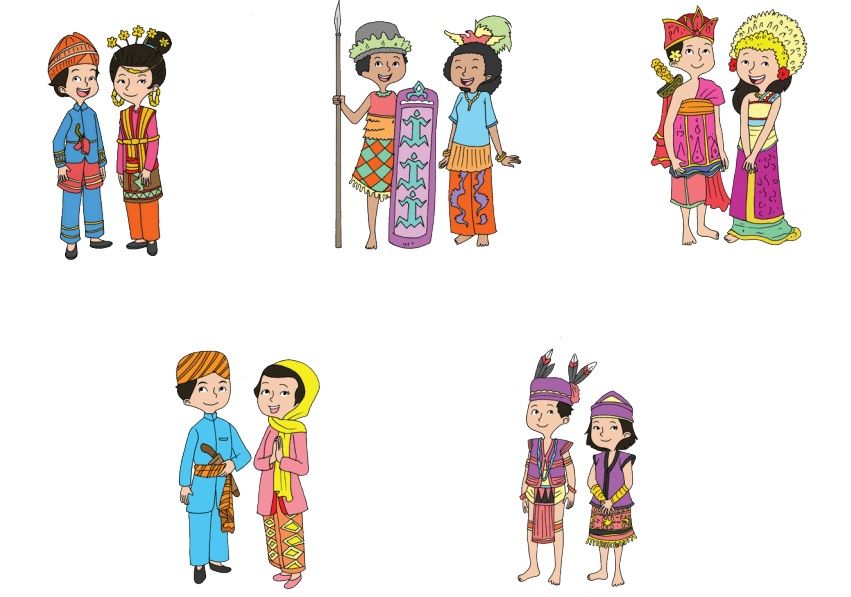 Detail Gambar Kartun Pakaian Adat Indonesia Nomer 21