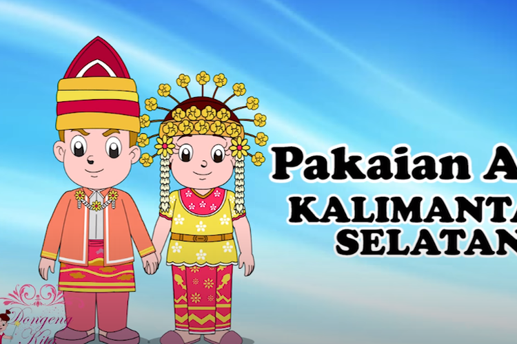 Detail Gambar Kartun Pakaian Adat Kalimantan Nomer 12