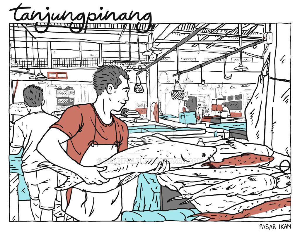 Detail Gambar Kartun Pasar Ikan Nomer 9