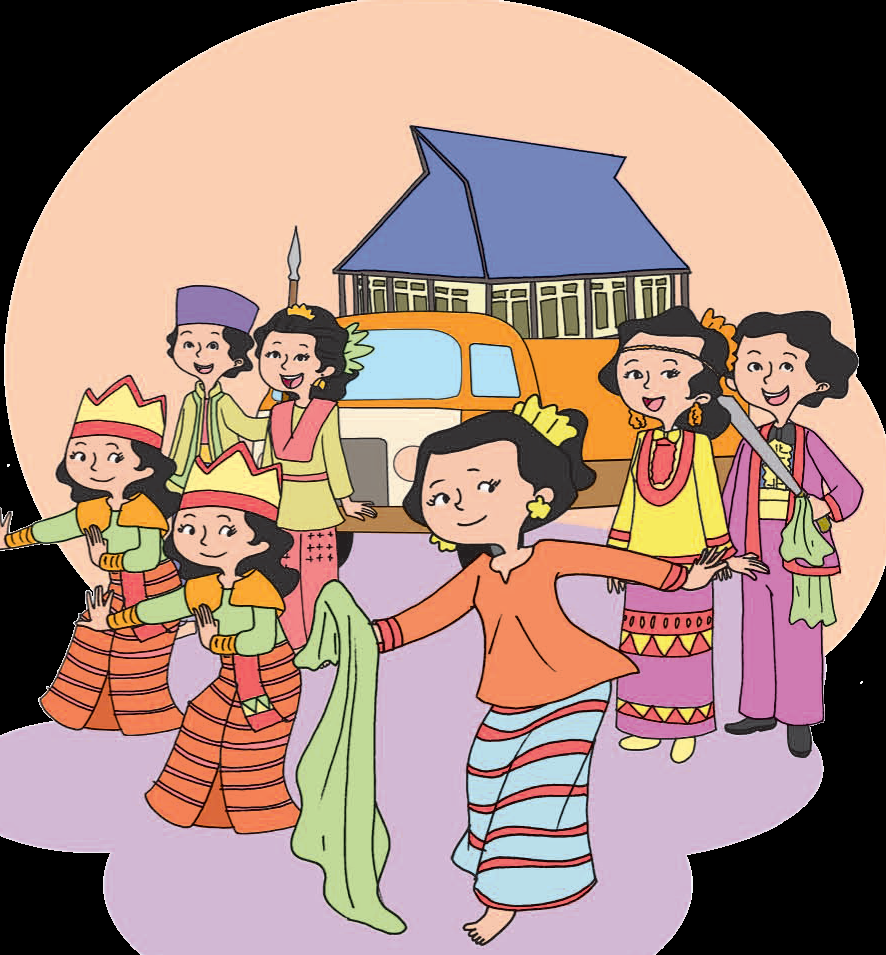 Detail Gambar Kartun Pawai Budaya Nomer 2